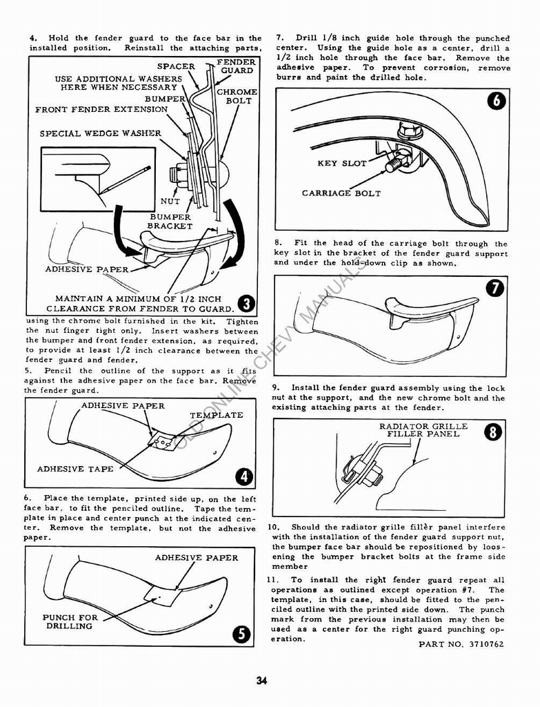 1955 Chevrolet Accessories Manual